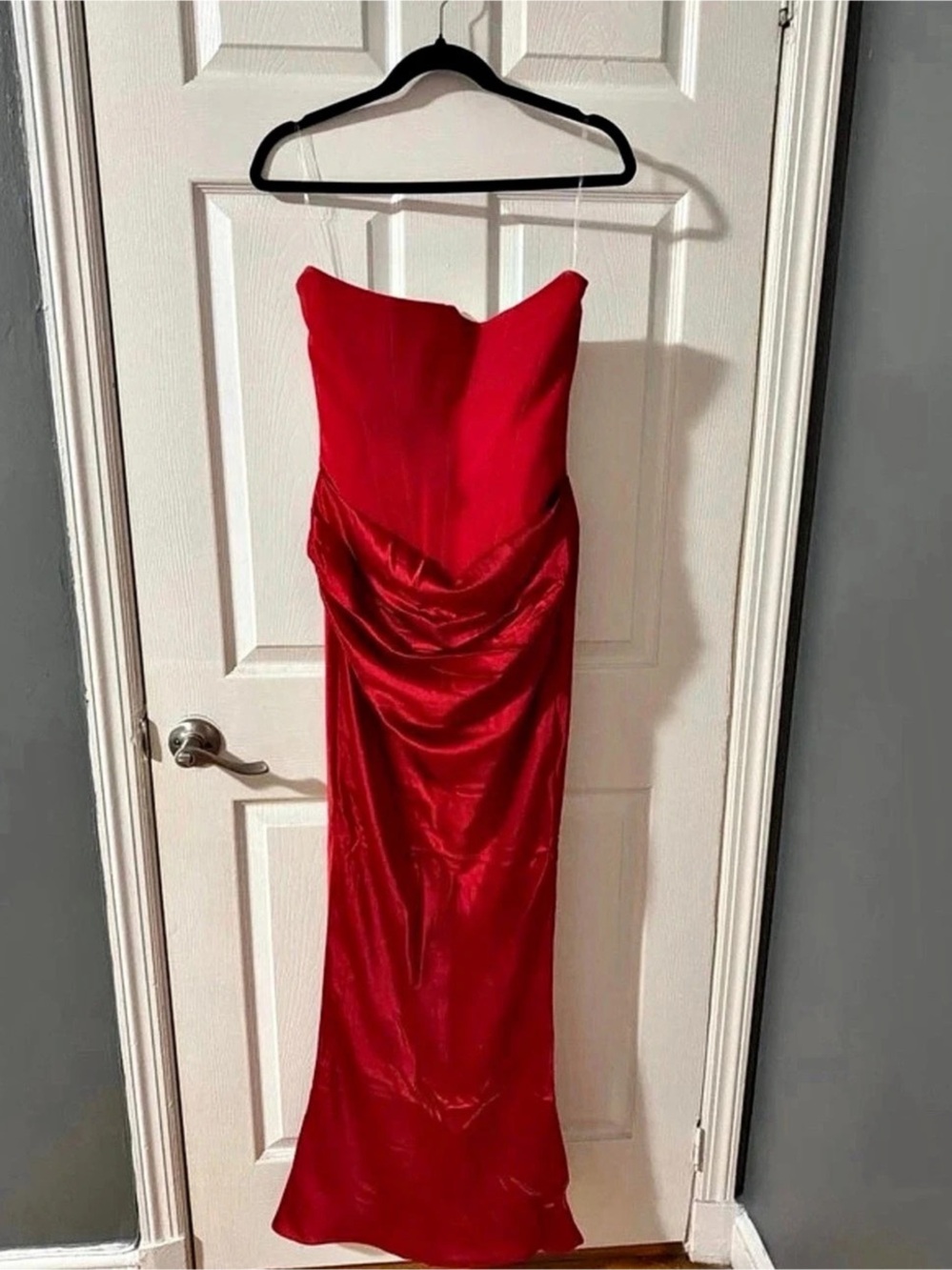 housecb Red Maxi Dress Size Medium Like New